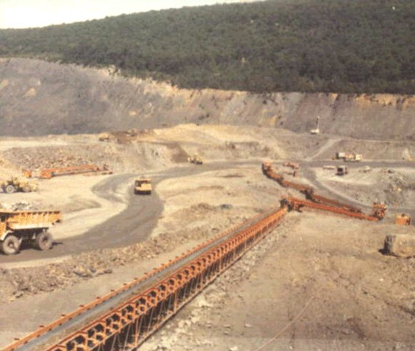 Overland Conveyor in a Pit