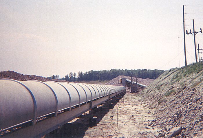 Transfer Point between two Overland Conveyors - continuing view